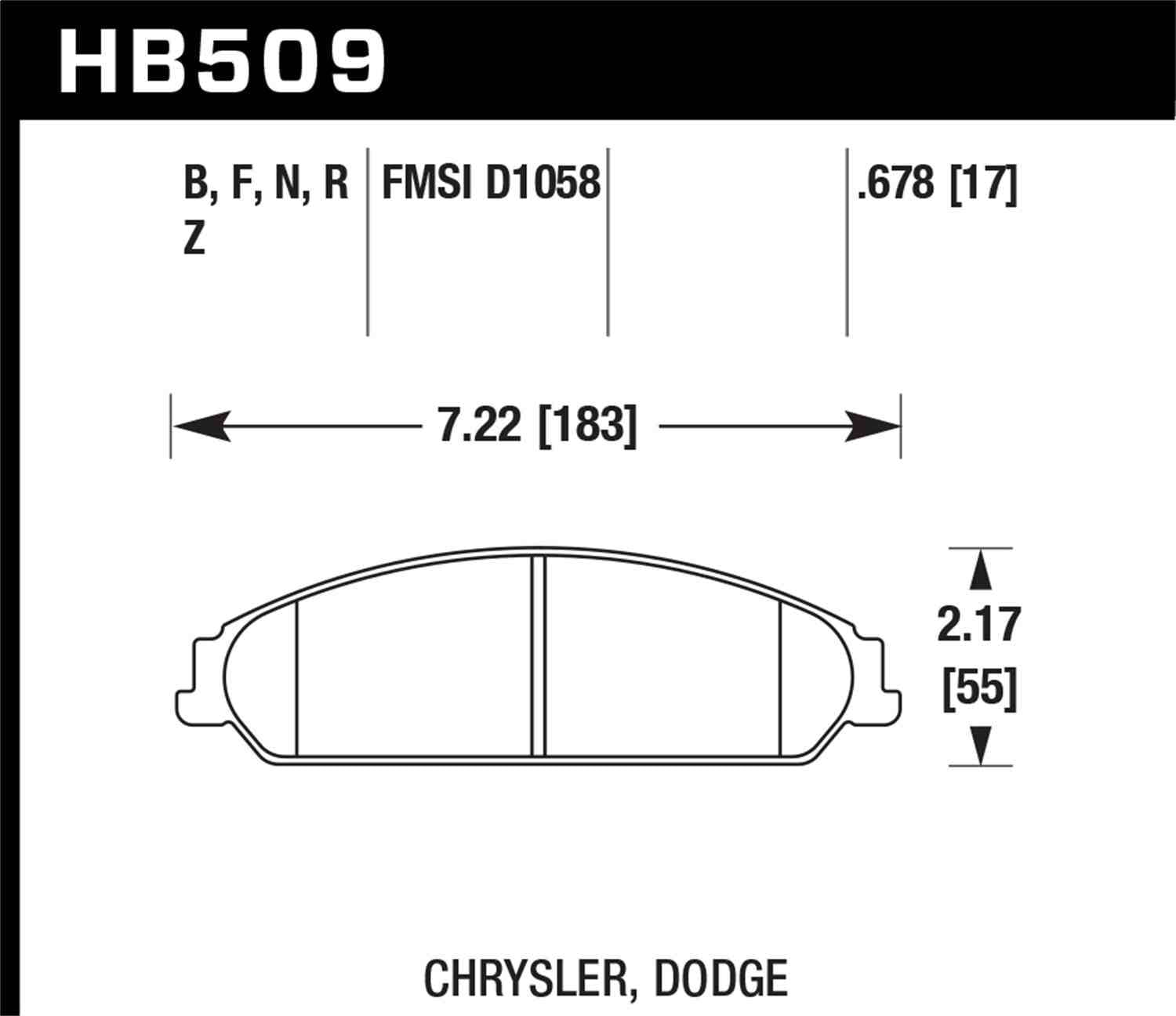 Hawk Performance HB509B.678 HPS 5.0 Disc Brake Pad Set