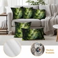 thumbnail image 6 of Spring Forest Pillow Covers 2 Pack Oil Painting Spring Sunlight Green Trees Plant Forest Pillowcase Waterproof Outdoor Throw Pillow Cover for Patio Garden Square Cushion 20”x20”, 6 of 9
