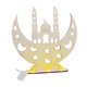 thumbnail image 5 of Lámpara de mesa de madera para decoración de Eid Mubarak, artesanía árabe para Eid, elementos clásicos tradicionales, adorno para reuniones familiares, resistente. Estilo A, 5 of 9