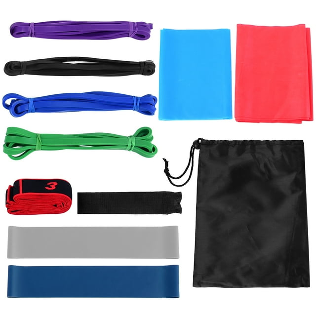 11pcs Fitness Resistance Bands Set Workout Exercise Loop Bands Yoga
