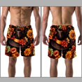 thumbnail image 3 of luoweisi Men's Beach Shorts Quick Dry Swim Trunks with Mesh Lining Thanksgiving Hat XL, 3 of 5