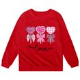 thumbnail image 3 of Kiijoy Valentine's Day Sweatshirt for Boys Graphic Print Casual Pullover Top, Sizes 3-4, 3 of 3