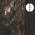 thumbnail image 6 of Beaded Pull Chain Extension with Connector for Ceiling Fan or Light (2pc in One Package) 10 Feet Beaded Roller Chain with 12 Matching Connectors Each (3.2mm Diameter, Silver), 6 of 7