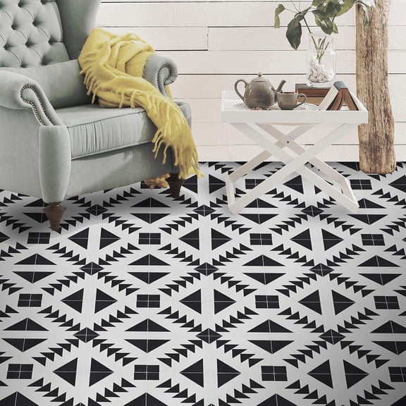 Moroccan Mosaic & Tile House, Tadla CTP60-01 Handmade 8''x8'' Cement Tile