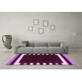 thumbnail image 3 of Ahgly Company Indoor Rectangle Abstract Purple Contemporary Area Rugs, 5' x 8', 3 of 4