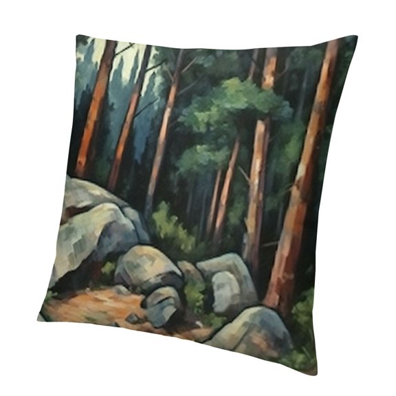 Landscape Art Design Square Decorative Cushion Covers for Sofa Couch