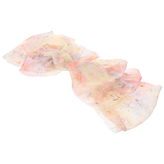 LOLIPPYY Elegant Light Yellow Hair Bow Clip for Women's  Large Fabric Hair Barrette for Parties and Everyday Use