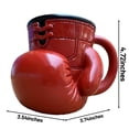 thumbnail image 3 of Tasse en Forme de Gant de Boxe pour les Amateurs de Sport Capacité 200ml, Mélange de Résine et d'Acier Inoxydable, 3 of 8