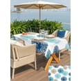 thumbnail image 5 of Outdoor Tablecloth with Umbrella Hole for Patio/Picnic/Party/Camping, Watercolor Dandelion Waterproof Table Cloth Rectangle Table Cover Washable, Modern Minimalist Floral Pattern (60"x 120"), 5 of 9