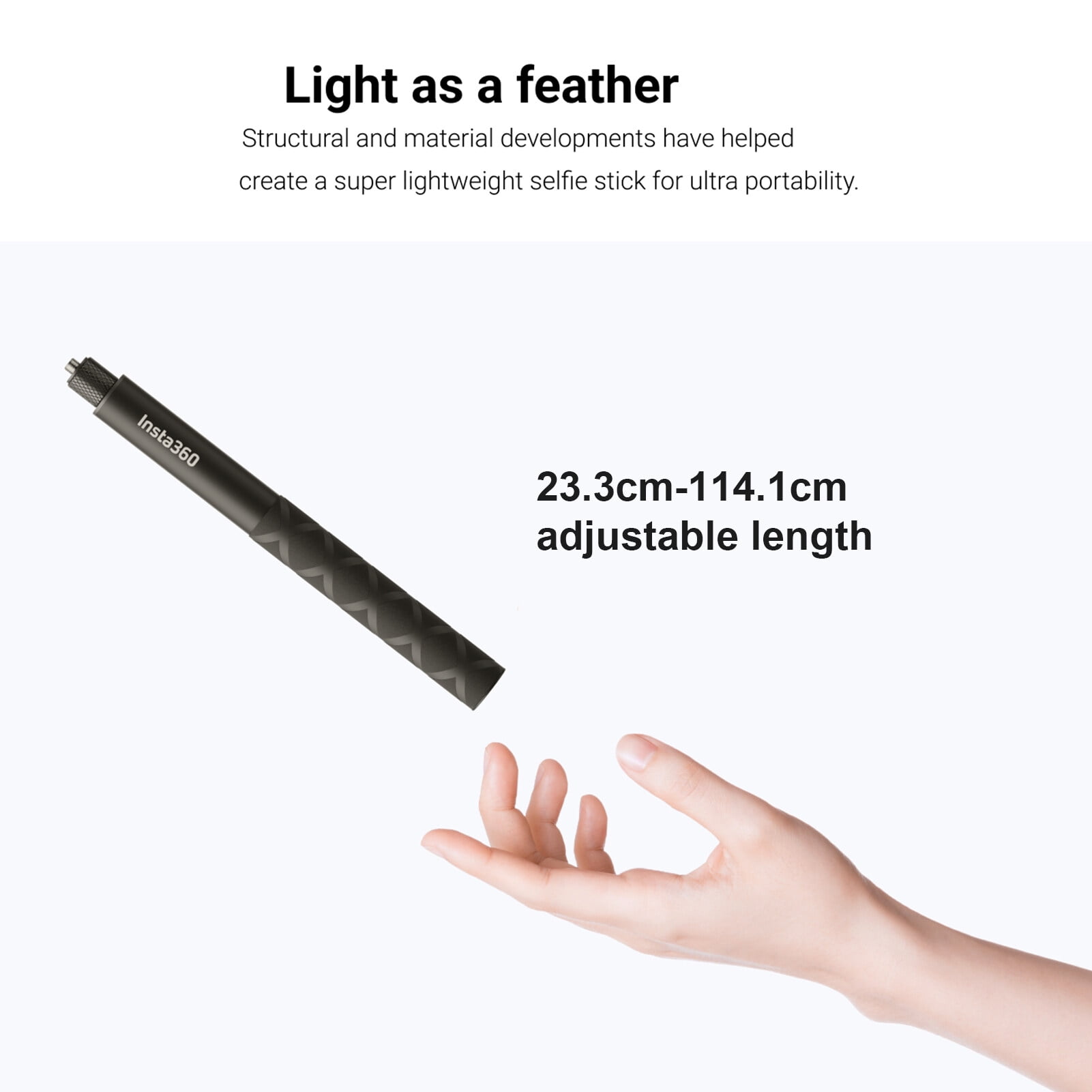 Insta360 Invisible Long Lasting Extension Selfie Stick 360 Camera