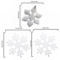 thumbnail image 2 of 1 Set Large Snowflakes White Snowflakes Christmas Decorative Hanging Ornaments Window Decor Winter Outdoor Decorations/ Christmas Snowflake Pendant 20Cm, 2 of 7