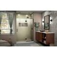 thumbnail image 2 of DreamLine Unidoor-X 53 in. W x 72 in. H Frameless Hinged Shower Door in Oil Rubbed Bronze, 2 of 11