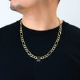 thumbnail image 3 of Nuragold 14K Real Yellow Gold Solid Figaro Link Chain Necklace 16"-30" (1.2mm-9.5mm) Italian Jewelry for Men & Women, 3 of 25