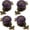 Purple-backplate, variant on Retro Ceramic Cabinet Knobs, Vintage Antique Drawer Knobs with Backplate, Cabinet Pull Handles for Kitchen/Dresser/Cupboard/Wardrobe