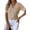 Apricot Color, variant on Women'S Knit Top Summer Chic V Neck Short Sleeve Sweater Blouses Daily Wear Emerald XL