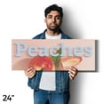 thumbnail image 4 of Peaches Vinyl Decal 2 Pack of 24 Inch x 9 Inch Weatherproof Heavy-Duty Adhesive Backing | Fresh Produce, Juicy Fruits, Farmer’s Markets | Made in USA, 4 of 6