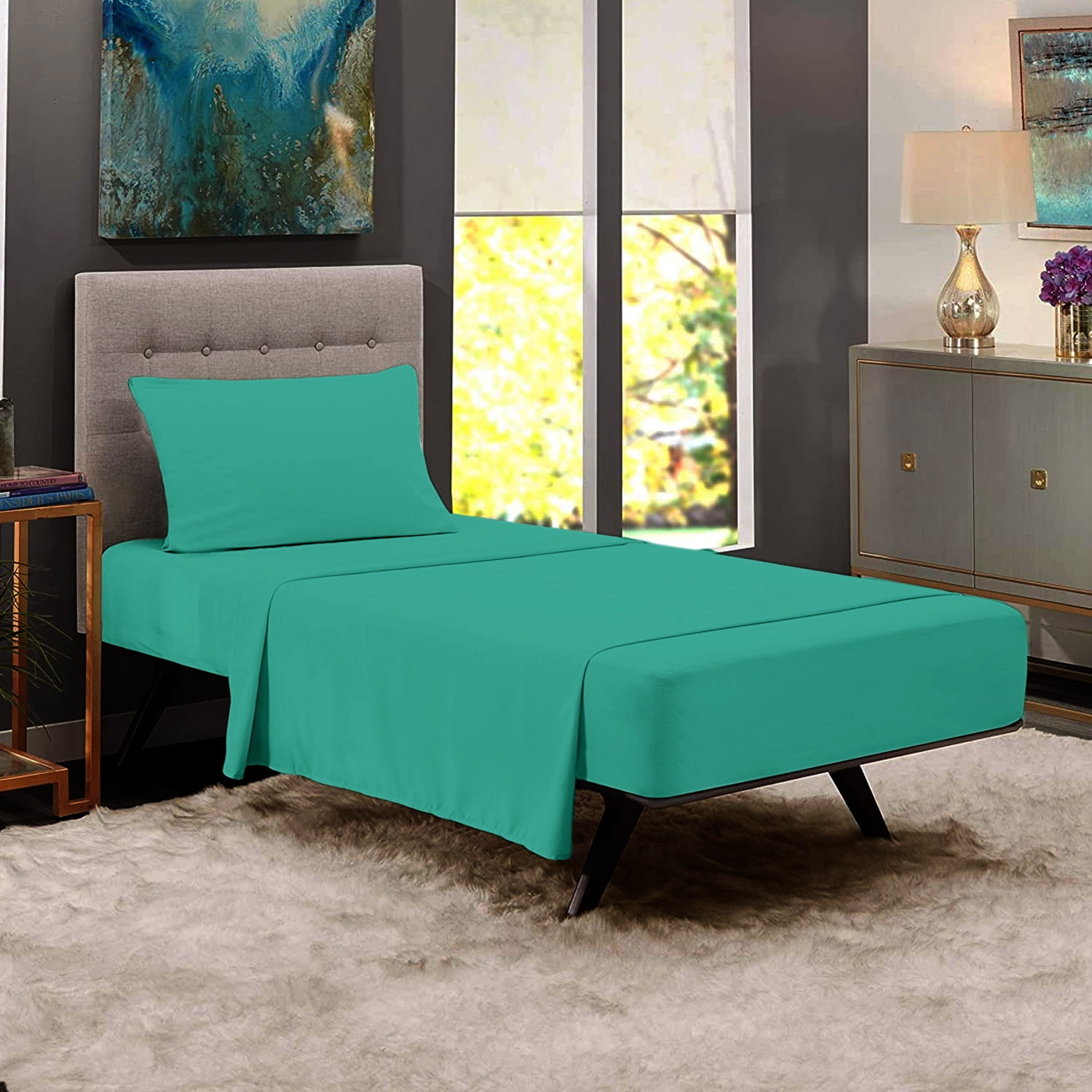 Premium Home Collection Microfiber Soft Cooling Bed Sheet Set 3 Piece
