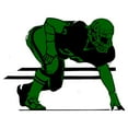 thumbnail image 2 of CafePress - FOOTBALL 6 Green - 11 oz Ceramic Mug - Novelty Coffee Tea Cup, 2 of 4