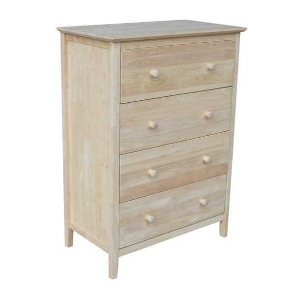 Shop this collection (186) $ 160 93. international concepts stone river traditional 4 drawer chest unfinished