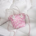 thumbnail image 2 of ZTTD Fashion Women Pure Color Flowers Crossbody Bag Zipper Bag Shoulder Bag Hand Bag A, 2 of 2