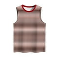 thumbnail image 4 of Wycnly Tank Top for Women Summer Tops for Women Loose Fit Breathable Workout Tank Tops Tees Cute Striped Print Sleeveless T Shirts Girls Sleeveless Shirt, 4 of 4
