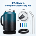 thumbnail image 4 of SUNSOC 50 oz Mug Tumbler with Handle,Keeps Cold 36H/Hot 24H,Insulated Mug with 2-in-1 Leakproof Straw Lid, Double Wall Vacuum Insulated Large Travel Coffee Mug, 4 of 9