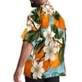 thumbnail image 3 of Tangerine Men's Short Sleeve Beach Shirts, Casual Poplin Button Down Shirt, Summer Casual Printed Unisex Shirts, 3 of 6