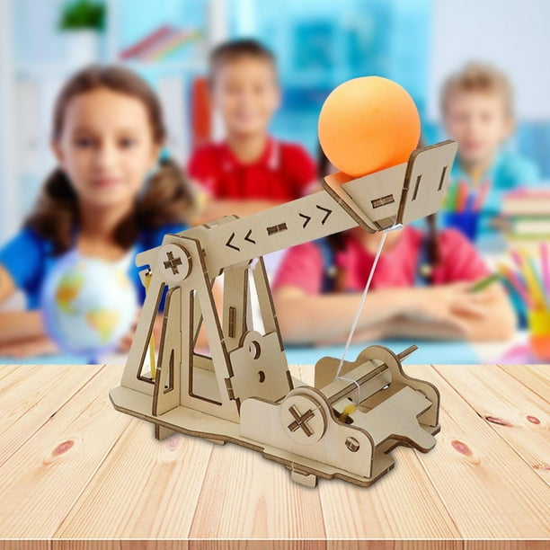 Kit De Catapulta De Juguete Para Armar – Modelo STEM De 11.2 X 5.6 X 15.6 Cm En ABS, Ideal Para Aprender Física Y Desarrollar Habilidades Prácticas