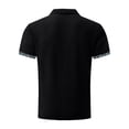 thumbnail image 4 of Breeze Shirts for Men Beer Belly Ultra Comfortable Quick Dry Short Sleeve Casual Collared Stretchy Shirts for Office or Casual Black L, 4 of 5