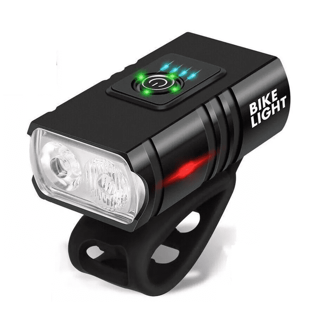 "Kit Luz Usb Bicicleta Recargable Delantera Y Traser 6 Modos "