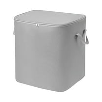 Hovmgk Storage Bag, Quilt Pouch, Cloth Dustproof Large-Capacity for Clothes & Moving, Home Storage & Organizing Accessories, Transparent Tidy Storage, Perfect for Homeowners, Gray