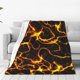 thumbnail image 1 of Balery Orange Lightning Manta de Felpa Suave y Acogedora – Cobija de Franela Aterciopelada para Cama, Lavable y Cálida para Sofá, Mascotas, Transpirable-40"x30", 1 of 7