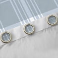 thumbnail image 4 of Manfei Stripes Plaid Grid Blackout Curtains Set of 2 (52x84 Each),Abstract Geometric Art Window Curtains,Gray White Curtains and Drapes For Boys Girls,Breathable Home Decor, 4 of 6