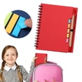 thumbnail image 1 of Lined Notebook with Pen & Sticky Tabs - Small Pocket Notepad 5.7" x 4.56" - Includes Ballpoint Pen and Divider Tabs - 60 Sheets for School and Business, 1 of 9