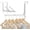 2 Pack, White(Dual Fold-2.0), variant on Over The Door Clothes Hanger with 10 Ridges, Over The Door Drying Rack