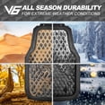 thumbnail image 3 of V6 Rubble heavy duty car floor mats all season all weather anti slip universal fit car mats Black, 3 of 6