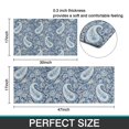 thumbnail image 7 of Blue Pioneer Flower and Paisley Pattern (3) Kitchen Rugs Sets Of 2,Anti Fatigue Kitchen Mat Rugs Non Slip Washable,Decorative Kitchen Floor Mats for Kitchen,Sink,Laundry,17"x30"+17"x47", 7 of 7