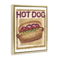 thumbnail image 4 of Stupell Industries Traditional Hot Dog Food & Beverage Painting Gold Floater Framed Art Print Wall Art, 17 x 21, 4 of 10