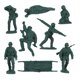 thumbnail image 4 of BMC CTS Soldados de Plástico Alemanes de Asalto y Médico de la Segunda Guerra Mundial - 24 piezas en Verde Bosque, 4 of 9