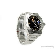 BAPE Bapex Classic Type 6 Silver Tone الفولاذ المقاوم للصدأ الأسود قرص سوار ساعة