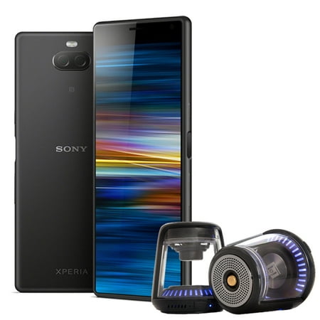Sony Xperia 10 Plus Unlocked GSM/Verizon Smartphone, 6.5" 21:9 Wide Display- Dual Camera - 64GB - Black (US Warranty)