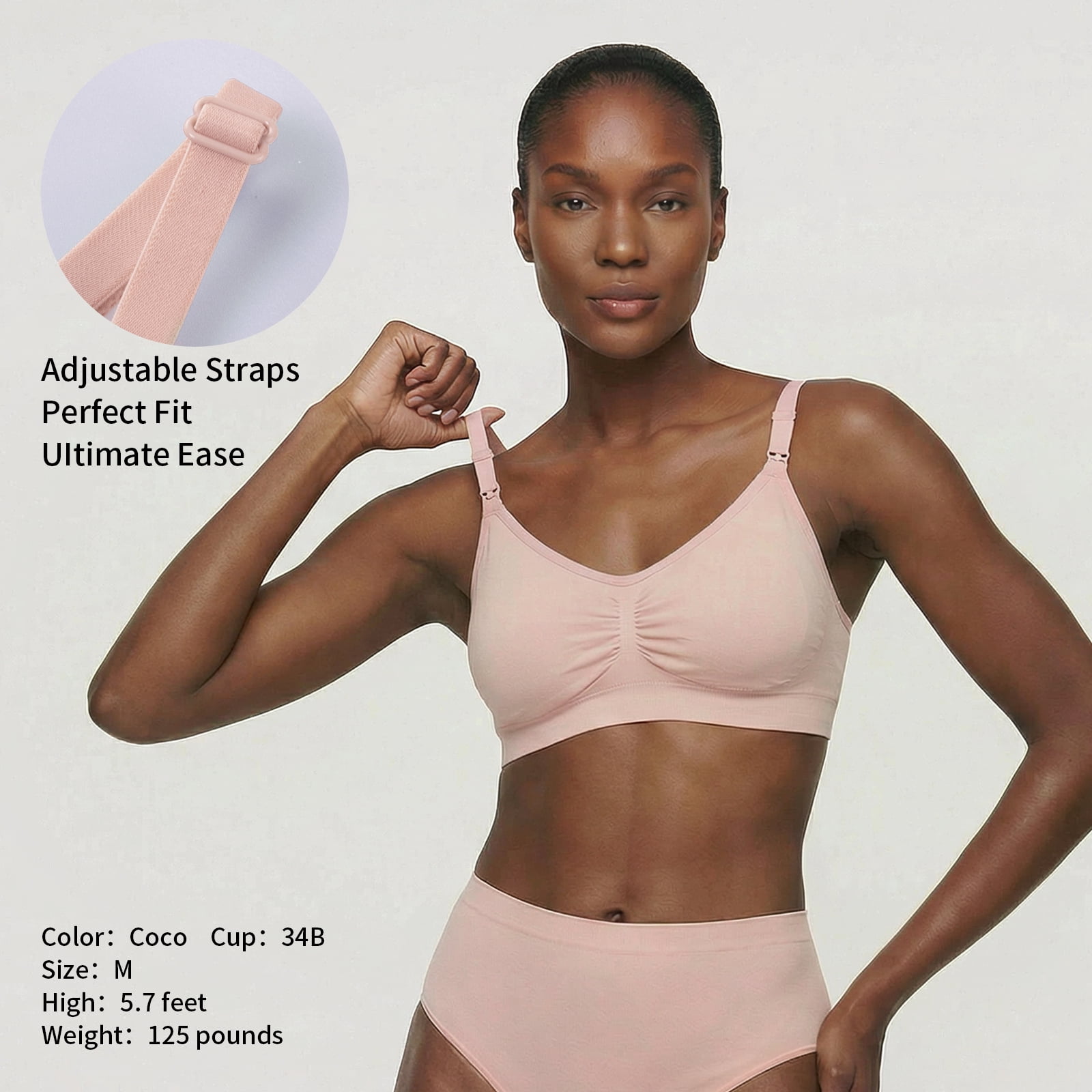 Under Control Seamless Maternity & Nursing Bra, 4-Pack S Size