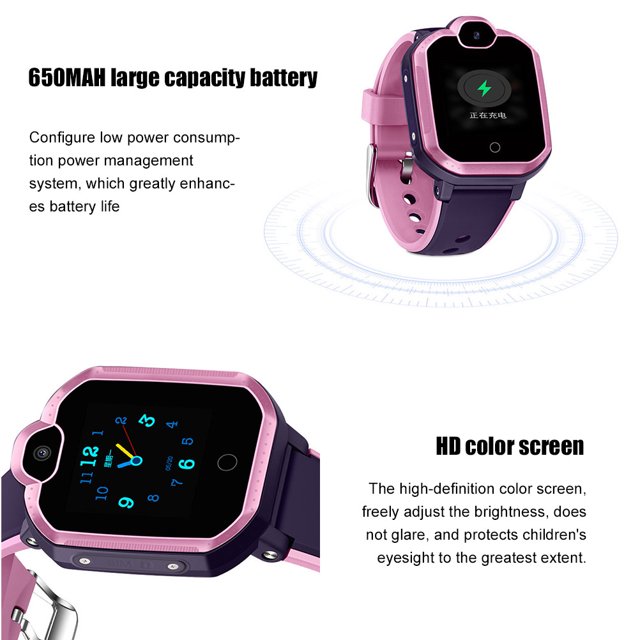 Reloj Inteligente Para Niños Reloj 4G GPS Para Niños Reloj Inteligente A Prueba De Agua Con Teléfono Y Llamada De Emergencia