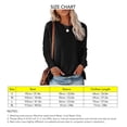 thumbnail image 4 of Blusa con cuello redondo Poliéster Manga larga Color puro Mujer Top holgado con bolsillo, 4 of 5