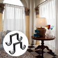 thumbnail image 5 of SZTXJ Curtain Rod Bracket 2 Pieces Wall Mounted Double Bracket Curtain Rod Ceiling Rustproof Aluminum Alloy Suitable Rod Diameter 28-33mmgold, 5 of 5