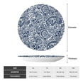 thumbnail image 2 of Kdxio Paisley4 Bone China Decorative Plate Ceramic Decorative Plate for Home Office Wall Stand Decorative Plates for Home Bedroom-8in, 2 of 6