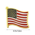 thumbnail image 3 of American Flag Patriotic Enamel Lapel Pin 2024 Essentials Supplies, 3 of 5