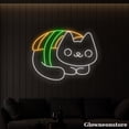thumbnail image 2 of Glowneon Cat Sushi Neon Sign, Cat Sushi Led Sign, Japanese Food Sign, Sushi Decor Store, 2 of 5