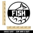 thumbnail image 2 of Food Label Fish Self-Inking Rubber Stamp Ink Stamper - Red Ink - Large 1-1/2 Inch, 2 of 7