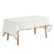 thumbnail image 1 of Mantel rectangular REGALWOVEN Uxcell, mantel con borlas, cubre mesa sin arrugas, para cocina, cena, fiesta colorido 53x71 pulgadas, 1 of 6